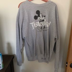 Grey Disneyland crew neck